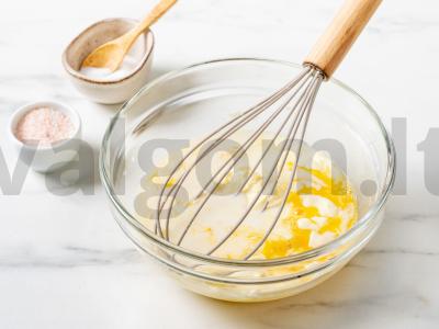 Šokoladiniai bandelės Žingsnis 1