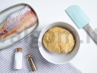 Vegetariški koldūnai su žuvimi Žingsnis 1