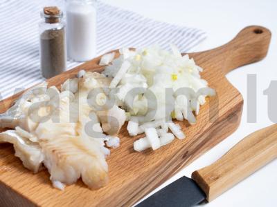 Vegetariški koldūnai su žuvimi Žingsnis 2