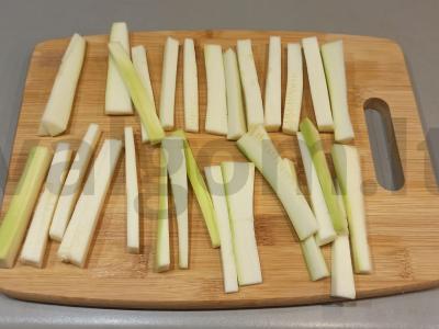 Cukinijų stripsai Žingsnis 1