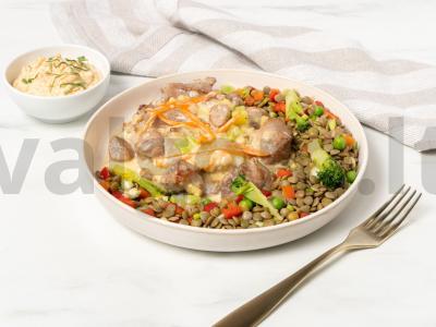 Kalakutienos filė su lydytu sūriu pagrindine nuotrauka