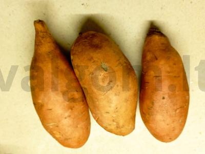 Skanus batatas Žingsnis 1