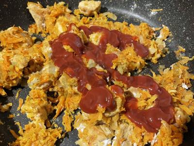 Kiaulienos guliašas ant grikių miltų Žingsnis 5