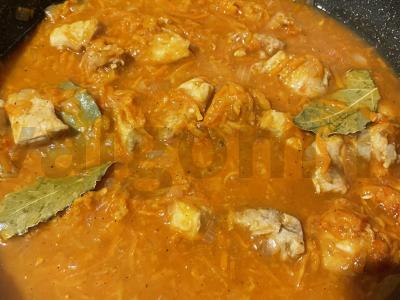 Kiaulienos guliašas ant grikių miltų Žingsnis 6