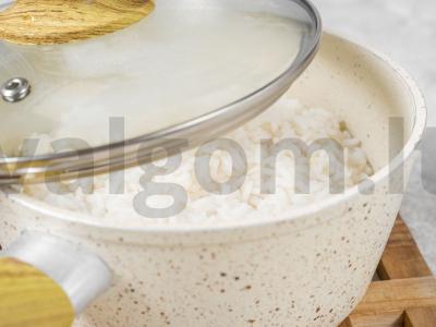 Česnakinis ryžiai Žingsnis 1