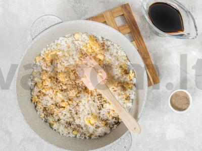 Česnakinis ryžiai Žingsnis 5