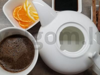 Aromatinga kava su pekmezu ir citrusiniais vaisiais Žingsnis 1