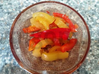 Vištienos širdelės pomidorų padaže su saldžiaisiais pipirais Žingsnis 8