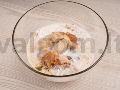 Kepta avižinė košė su obuolių tyre Žingsnis 2