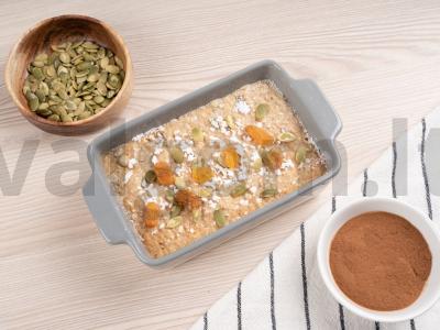 Kepta avižinė košė su obuolių tyre pagrindine nuotrauka