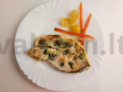 Švelni lašiša grietinėlės padaže pagrindine nuotrauka