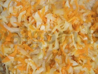 Kopūstai, troškinti su sūdytais pomidorais Žingsnis 3