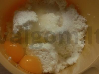 Kepti varškėčiai „Švelnūs“ Žingsnis 1