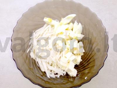 Lengvas salotas su daikonu Žingsnis 2