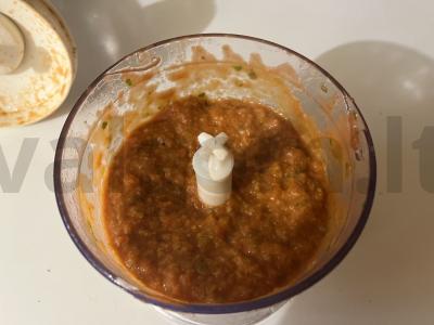 Mėsos padažas iš keptų daržovių Žingsnis 5