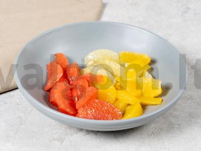 Citrusinė salota su riešutais Žingsnis 1