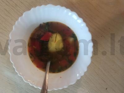 Namų padažas iš troškinio ir lečo pietums Žingsnis 7