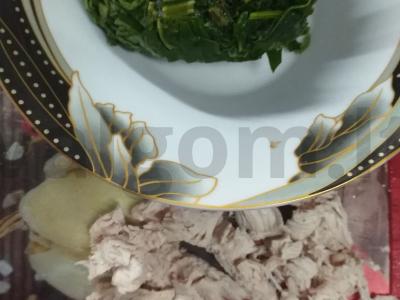 Lentynų, špinatų, kalakutienos troškinys Žingsnis 4