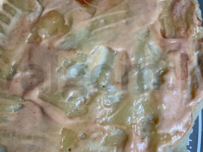 Pica su pomidorais, paprika ir majonezu Žingsnis 2