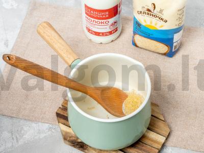 Švelni grikių-ryžių košė su kiaušiniu Žingsnis 1