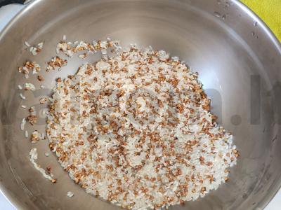 Ryžių ir grikių garnyras Žingsnis 1