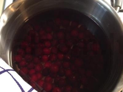 Vyšnių kisielius su cinamonu Žingsnis 2