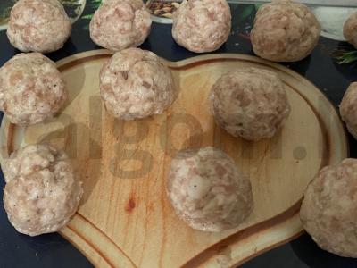 Ryžių sriuba su meatballs Žingsnis 2