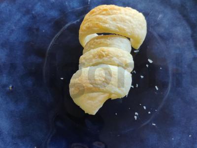 Sluoksniuota vamzdelis su vištiena ir svogūnais Žingsnis 4