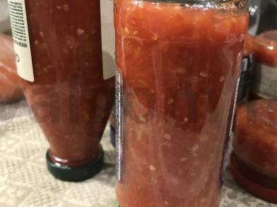 Namų adžika su paprikomis ir česnaku Žingsnis 7