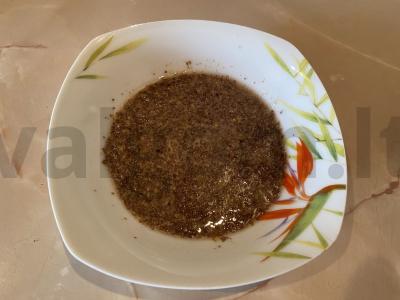 Lino košė su bananais ir cinamonu Žingsnis 2