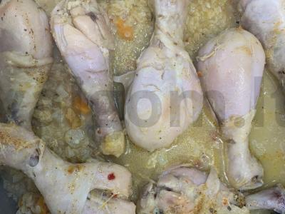 Vištienos blauzdelės su bulguru ir džiovintomis abrikosais Žingsnis 5