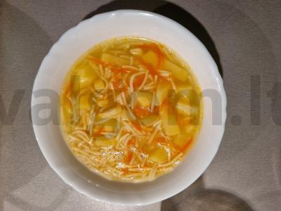 Vištienos sriuba vaikams ir suaugusiems Žingsnis 6