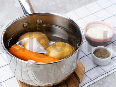 Vegetariška „Mimoza“ Žingsnis 1