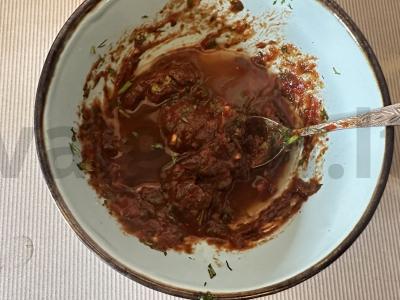 Raudonas padažas mėsai Žingsnis 3