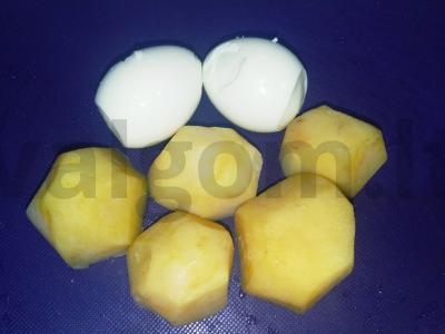 Paprasta okroška su daikonu ant kvašo Žingsnis 1