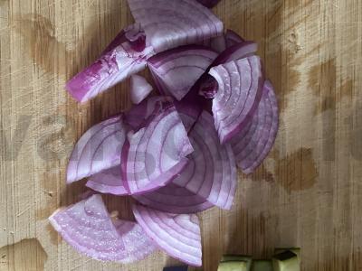 Kiaušiniai su baklažanais Žingsnis 2