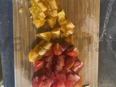 Kiaušiniai su baklažanais Žingsnis 4