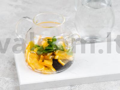 Apelsinų arbata su mėtomis Žingsnis 1