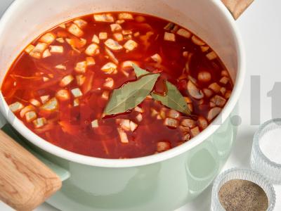 Vegetariškas boršas su grybais Žingsnis 2