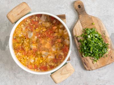 Klasikinis kharcho sriuba iš kiaulienos su ryžiais Žingsnis 3