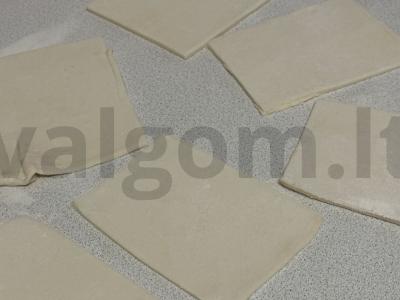 Namų sluoksniuota tešla „Brandus persikas“ Žingsnis 2