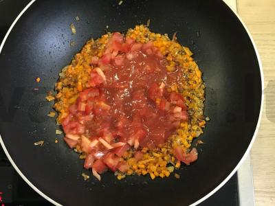 Kepti baklažanų laivai Žingsnis 3