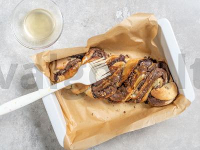 Šokoladinė babka su riešutais Žingsnis 9