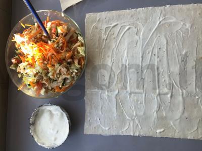 Šašlykas su kalakutiena ir korėjietiška morkų salotomis Žingsnis 1