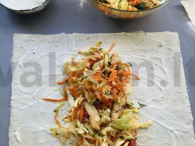 Šašlykas su kalakutiena ir korėjietiška morkų salotomis Žingsnis 2