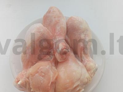 Vištienos blauzdelė Meksikos mišinyje Žingsnis 1