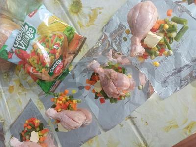 Vištienos blauzdelė Meksikos mišinyje Žingsnis 2