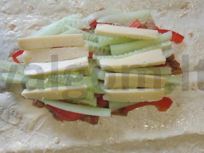 Namų šašlykas su daržovėmis, vištiena ir salotomis Žingsnis 8