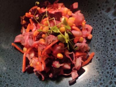 Vinegretas su kukurūzais pagrindine nuotrauka