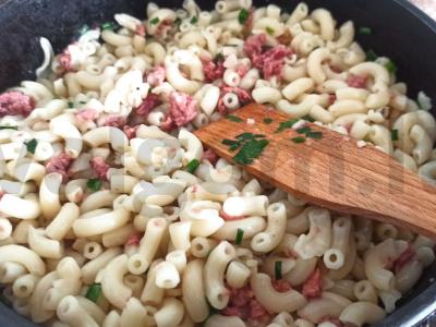 Makaronai „Turisto vakarienė“ Žingsnis 3